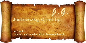 Jedlovszky Gizella névjegykártya